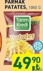 TARIM KREDİ PARMAK PATATES 1000 G fiyat ve kampanya bilgisi
